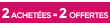 2 achetees = 2 offerts