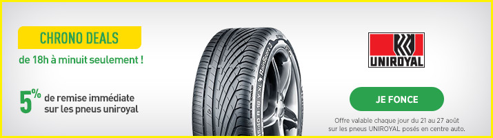offre flash pneu uniroyal