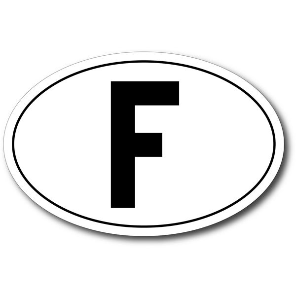 Adhésif F horizontal 175 mm x 115 mm Adhésif F horizontal 175 mm x 115 mm