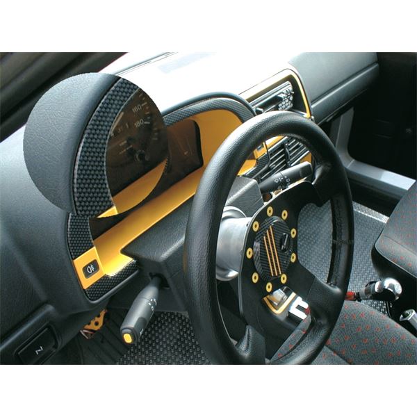 Sticker carrosserie carbone conformable noir Cadox Sticker carrosserie carbone conformable noir Cadox