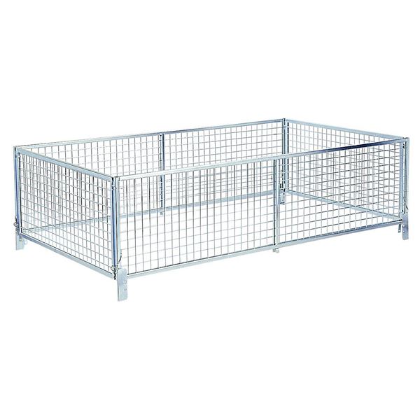 Réhausse ridelle grillagée pour remorque Erdé 192 et 193 Réhausse ridelle grillagée pour remorque Erdé 192 et 193