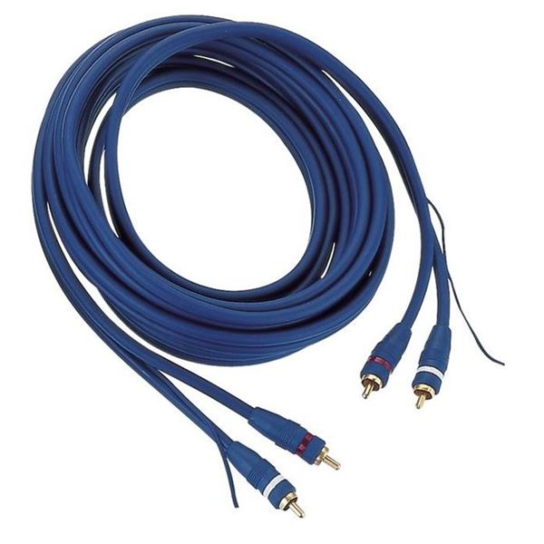 Cordon RCA / RCA plaqué or double blindage 5 m Cordon RCA / RCA plaqué or double blindage 5 m