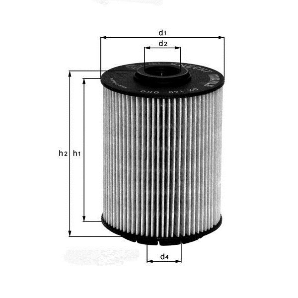 Filtre à huile Knecht OX 160 D Filtre à huile Knecht OX 160 D