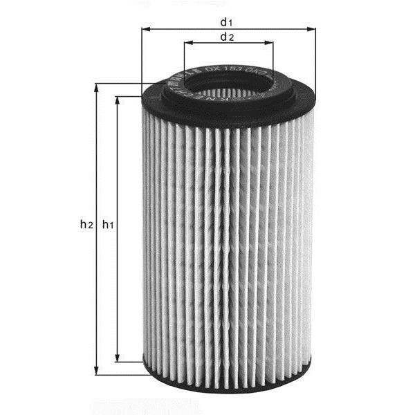 Filtre à huile Knecht OX 179 D Filtre à huile Knecht OX 179 D