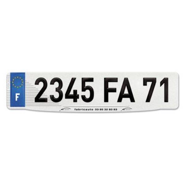 Plaque d'immatriculation vision 520 x 110 mm Plaque d'immatriculation vision 520 x 110 mm
