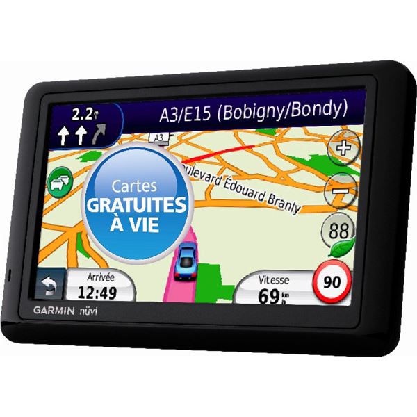 GPS Garmin Nüvi 1490T cartes gratuites à vie GPS Garmin Nüvi 1490T cartes gratuites à vie