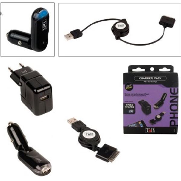 Pack de recharge et de synchronisation pour iPhone T'NB Pack de recharge et de synchronisation pour iPhone T'NB