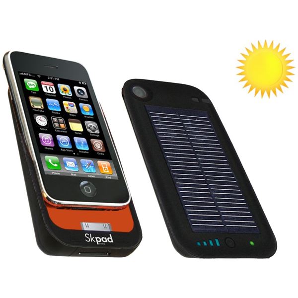 Coque Batterie Solaire & USB SKPAD pour iPhone 3G & 3GS Coque Batterie Solaire & USB SKPAD pour iPhone 3G & 3GS
