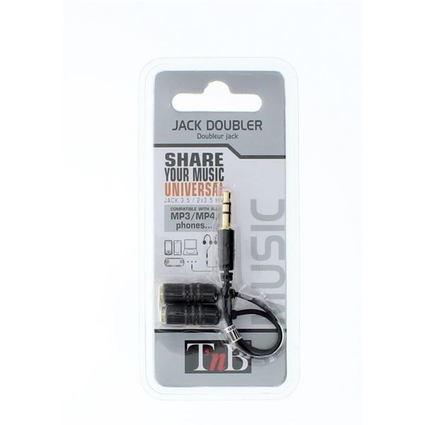 Doubleur jack 3,5 mm T'NB Doubleur jack 3,5 mm T'NB