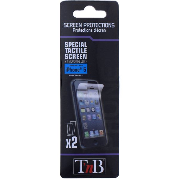 2 Protections écran iPhone 5 T'NB 2 Protections écran iPhone 5 T'NB