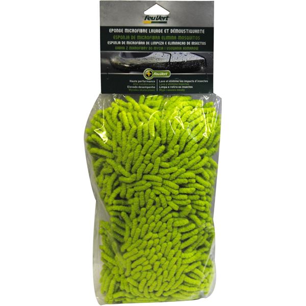 Éponge microfibre lavage & démoustiquage Feu Vert Éponge microfibre lavage & démoustiquage Feu Vert