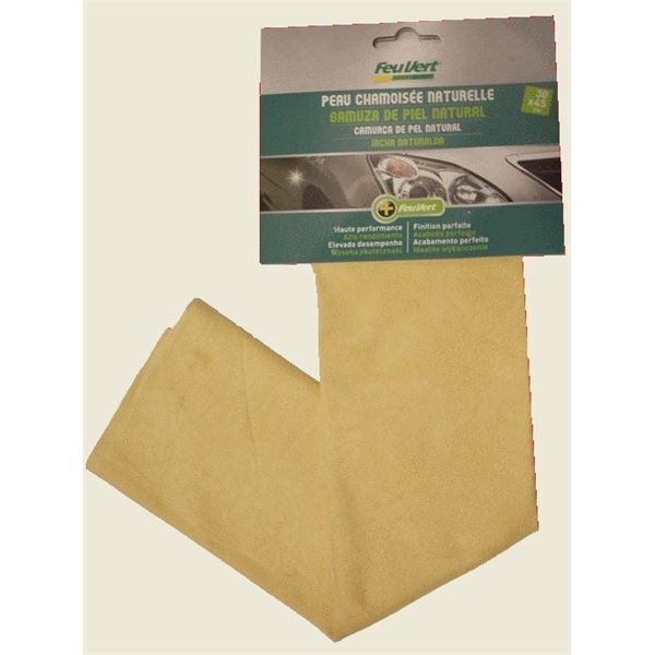 Peau de chamois Feu Vert 30 x 45 cm Peau de chamois Feu Vert 30 x 45 cm