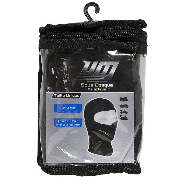 Sous moto casque coton noir UM taille unique Sous moto casque coton noir UM taille unique