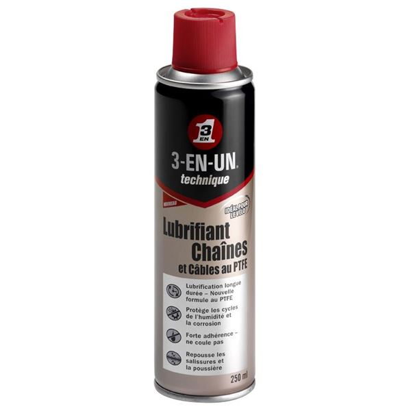 Lubrifiant Chaîne & Câbles 3 en 1 Specialiste Aérosol 250 ml Lubrifiant Chaîne & Câbles 3 en 1 Specialiste Aérosol 250 ml