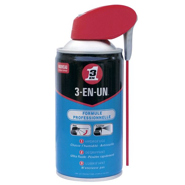 Lubrifiant 3 en 1 Formule Professionnelle Double Spray 250 ml Lubrifiant 3 en 1 Formule Professionnelle Double Spray 250 ml
