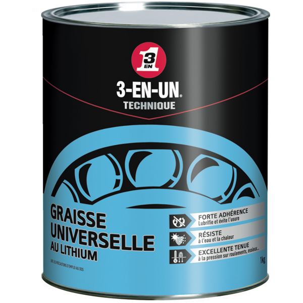 Graisse universelle au lithium - pot 1 kg Graisse universelle au lithium - pot 1 kg