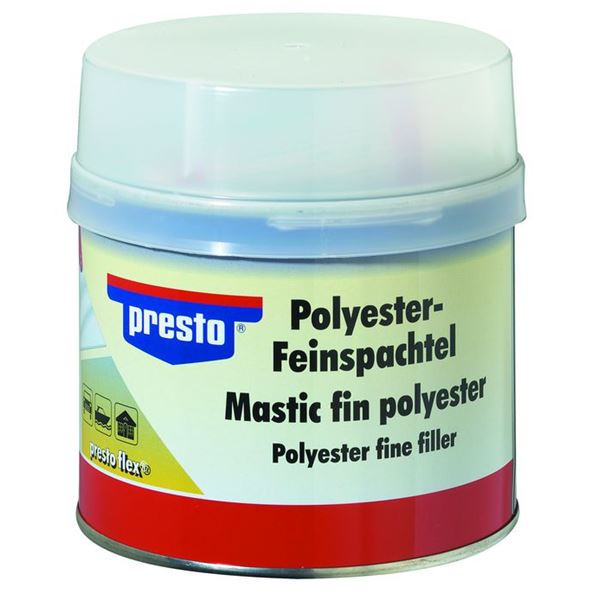 Mastic fin polyester et durcisseur Presto 1 kg Mastic fin polyester et durcisseur Presto 1 kg