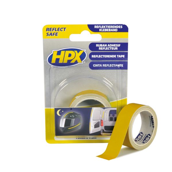 Ruban adhésif refléchissant jaune 19 mm x 1,5 m Ruban adhésif refléchissant jaune 19 mm x 1,5 m