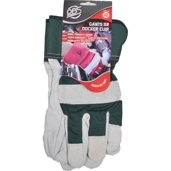 Gants Docker en cuir de bovin Gants Docker en cuir de bovin