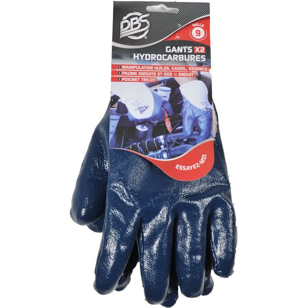 Gants enduction nitrile pour hydrocarbures Gants enduction nitrile pour hydrocarbures