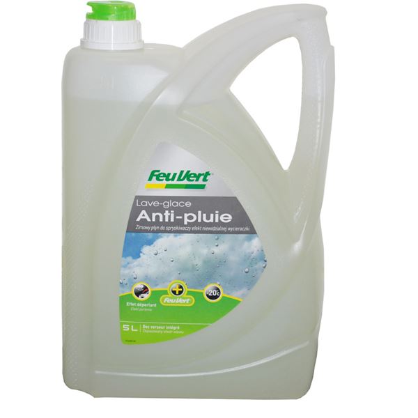 Lave-glace toutes saisons anti-pluie -20°C Feu Vert 5L Lave-glace toutes saisons anti-pluie -20°C Feu Vert 5L