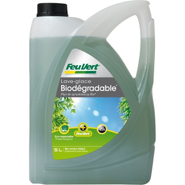 Lave-glace toutes saisons biodégradable -20°C Feu Vert 5L Lave-glace toutes saisons biodégradable -20°C Feu Vert 5L
