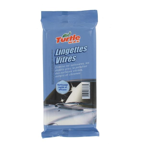 20 Lingettes vitres voiture Turtle Wax 20 Lingettes vitres voiture Turtle Wax