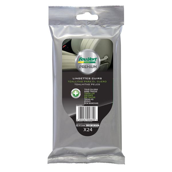 24 lingettes nettoyant cuirs Feu Vert Premium 24 lingettes nettoyant cuirs Feu Vert Premium