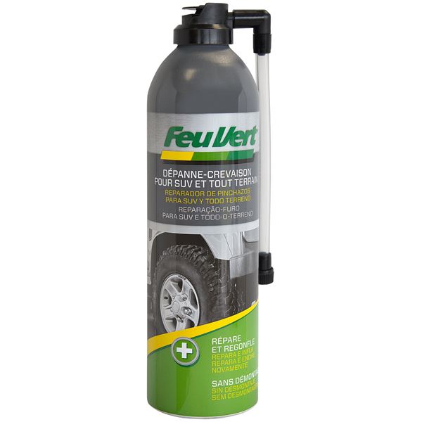 Répare crevaison SUV 4x4 Feu Vert 500 ml Répare crevaison SUV 4x4 Feu Vert 500 ml
