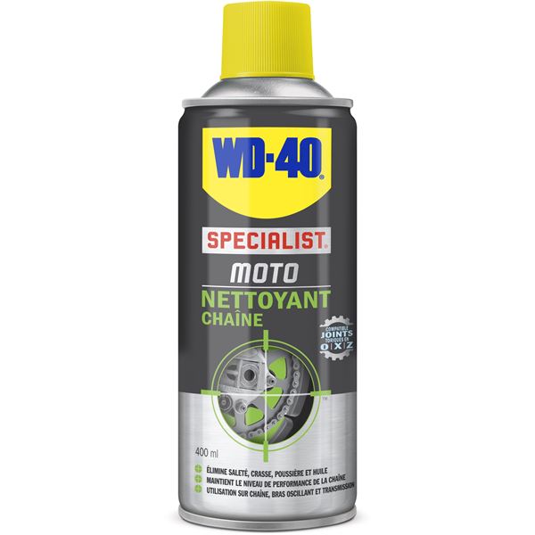 Nettoyant chaîne pour moto WD40 400ml Nettoyant chaîne pour moto WD40 400ml