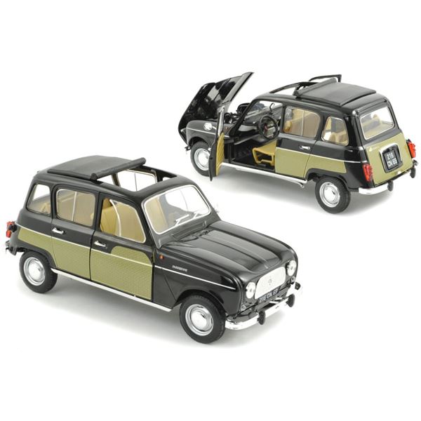 Voiture miniature Renault 4L Parisienne 1963 Black & Yellow Voiture miniature Renault 4L Parisienne 1963 Black & Yellow