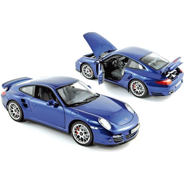 Voiture miniature Porsche 911 Turbo 2010 Aqua blue Voiture miniature Porsche 911 Turbo 2010 Aqua blue