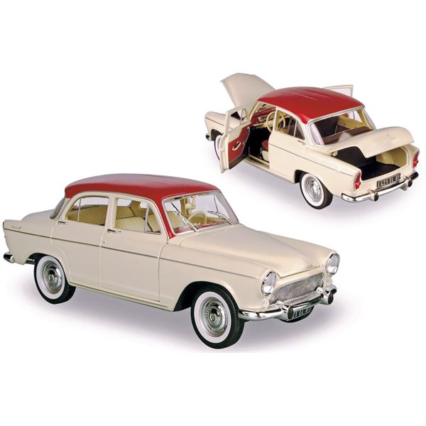 Voiture miniature Simca P60 Montlhéry 1961 China Ivory / Tison Red Voiture miniature Simca P60 Montlhéry 1961 China Ivory / Tison Red