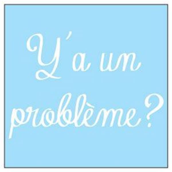 Adhésif Zoe Blabla Ya un problème blanc Cadox Adhésif Zoe Blabla Ya un problème blanc Cadox