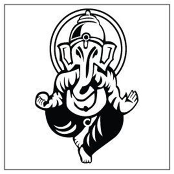 Adhésif Zoe Bidules Ganesh noir Cadox Adhésif Zoe Bidules Ganesh noir Cadox