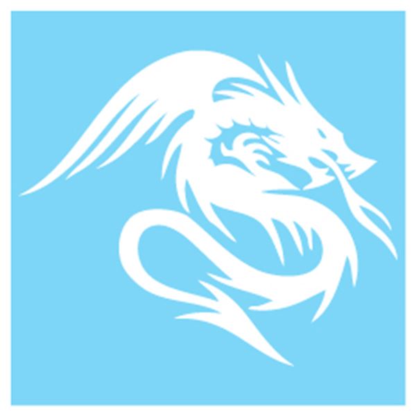 Adhésif Zoe Bidules Dragon blanc Cadox Adhésif Zoe Bidules Dragon blanc Cadox