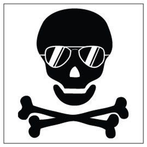 Adhésif Cadox Zoe Boy Friends Tête de Mort Lunette Noir Adhésif Cadox Zoe Boy Friends Tête de Mort Lunette Noir