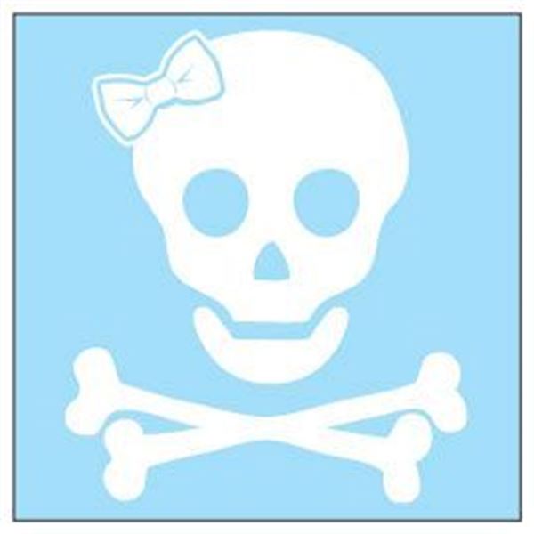 Adhésif Cadox Zoe Boy Friends Tête de Mort Woman blanc Adhésif Cadox Zoe Boy Friends Tête de Mort Woman blanc