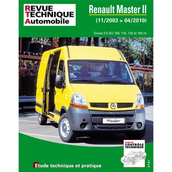 Pour Renault Master II phase 2 2.5 DCI de 11/2003 à 04/2010 Pour Renault Master II phase 2 2.5 DCI de 11/2003 à 04/2010