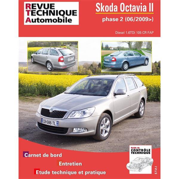 Pour Skoda Octavia II phase 2, 1,6 TDI 105 CR depuis 06/2009 Pour Skoda Octavia II phase 2, 1,6 TDI 105 CR depuis 06/2009