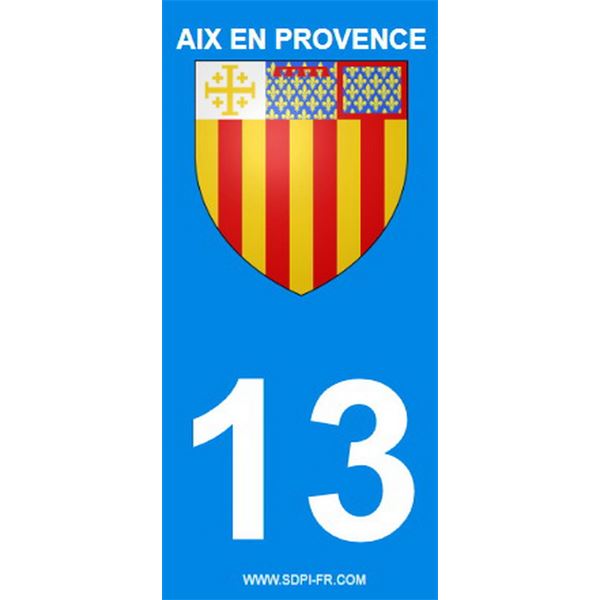 2 Stickers voiture Aix en Provence 13 2 Stickers voiture Aix en Provence 13