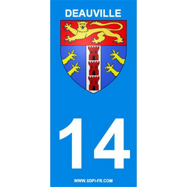 2 Stickers voiture Deauville 14 2 Stickers voiture Deauville 14