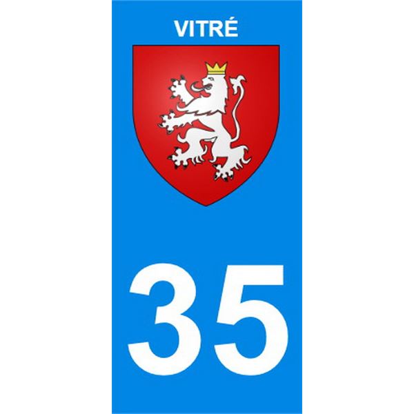 2 Stickers voiture Vitré 35 2 Stickers voiture Vitré 35