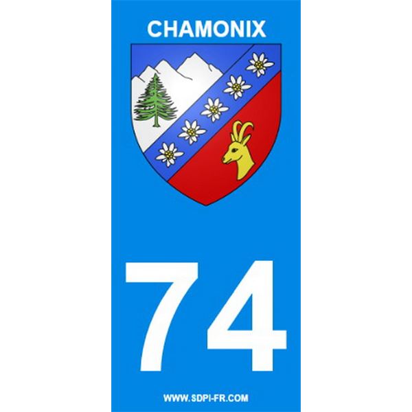 2 Stickers voiture Chamonix 74 2 Stickers voiture Chamonix 74