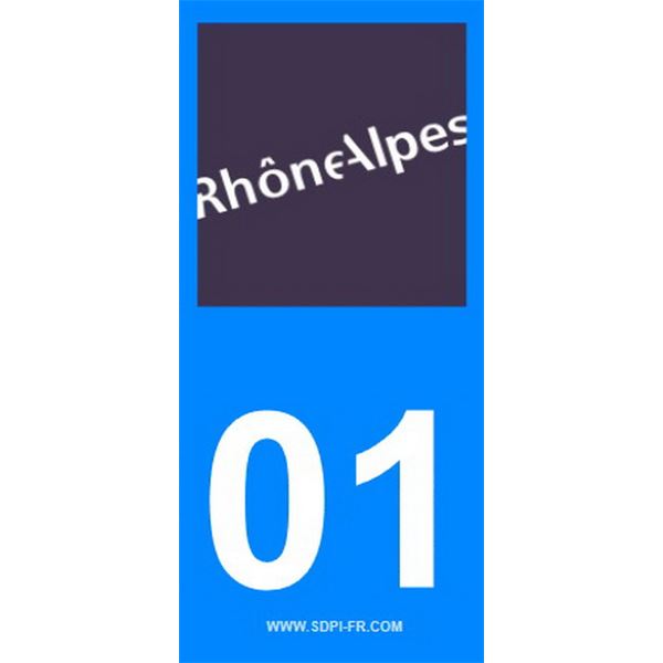 2 Stickers voiture Rhône Alpes 01 2 Stickers voiture Rhône Alpes 01