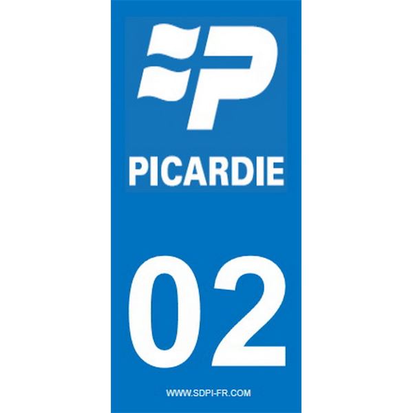 2 Stickers voiture Picardie 02 2 Stickers voiture Picardie 02