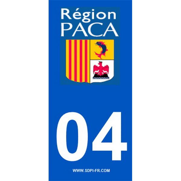 2 Stickers voiture Paca 04 2 Stickers voiture Paca 04