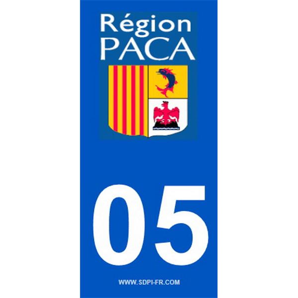 2 Stickers voiture Paca 05 2 Stickers voiture Paca 05