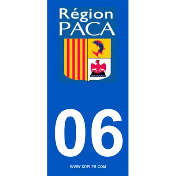 2 Stickers voiture Paca 06 2 Stickers voiture Paca 06