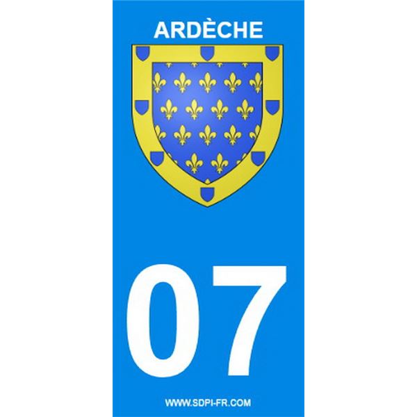 2 Stickers voiture Ardèche 07 2 Stickers voiture Ardèche 07